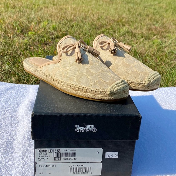 BNIB COACH FG3481 CASSIDY ESPADRILLE - Picture 5 of 12